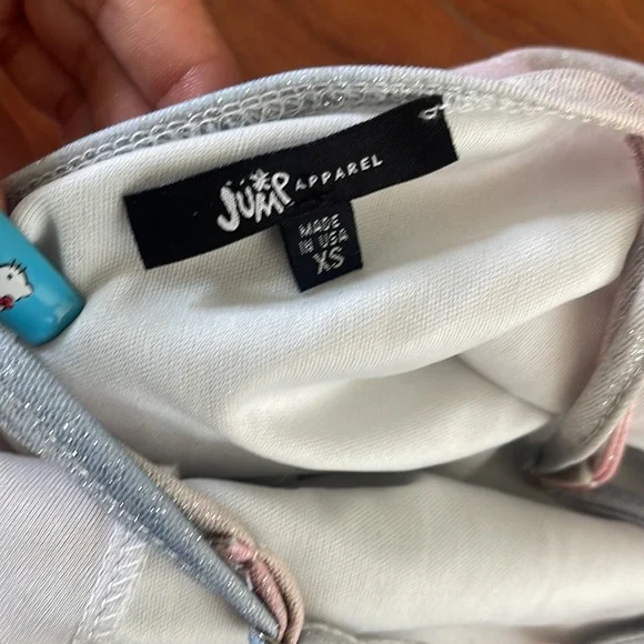 Jump Apparel Pastel Colored Spaghetti Strap Glitter Sparkly Mini Dress - Picture 10 of 10